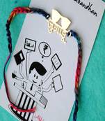 Jugadu bhai quirky rakhi with roli chawal capsules