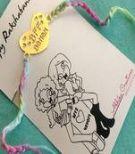 "bff behan" sister quirky rakhi with roli chawal capsules