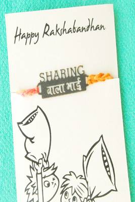 Sharing wala bhai quirky rakhi with roli chawal capsules 3