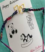 Baby elephant quirky rakhi with roli chawal capsules