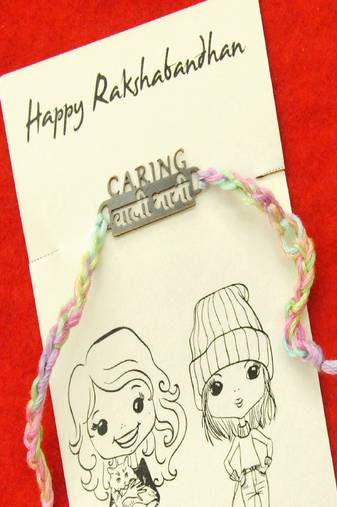 Caring waali bhabhi quirky rakhi with roli chawal capsules