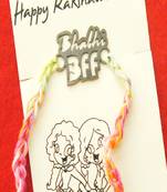 Bhabhi bff quirky rakhi with roli chawal capsules