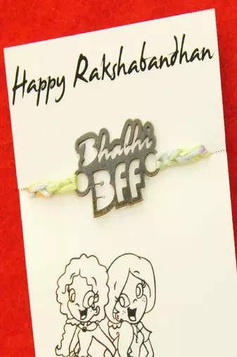 Bhabhi bff quirky rakhi with roli chawal capsules