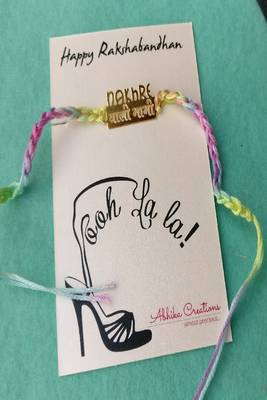 Nakhre waali bhabhi quirky rakhi with roli chawal capsules 1