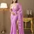 Lavender chiffon fancy party saree