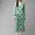 Hand embroidered sea green chanderi lucknow chikankari kurta