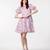 Multi colour organza western dress