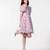 Multi colour organza western dress