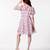Multi colour organza western dress