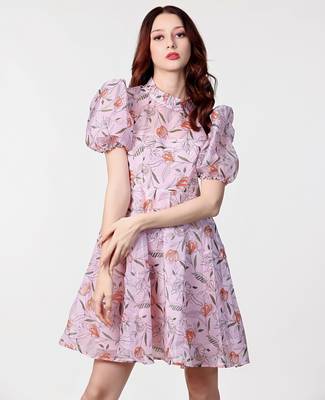 Multi colour poly georgette western dress 1