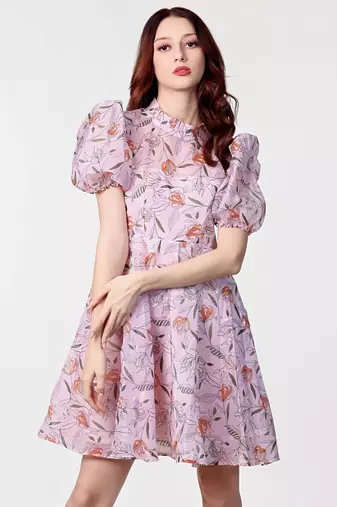 Multi colour poly georgette western dress