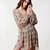 Multi colour poly georgette western dress