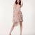 Multi colour crinkle chiffon western dress