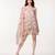 Multi colour crinkle chiffon western dress