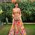 MULTICOLOR THREAD AND SEQUINS EMBROIDERED GEORGETTE LEHENGA CHOLI DUPATTA