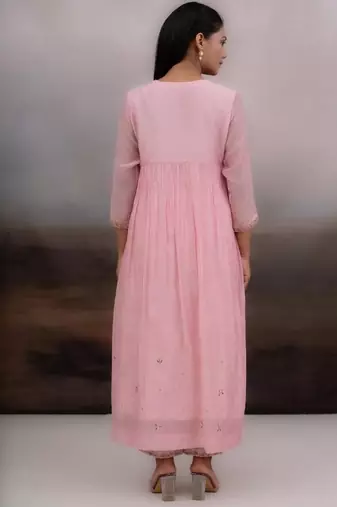 Blush pink faliing star suit set