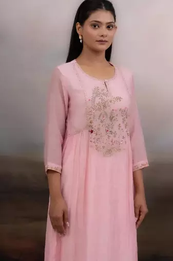 Blush pink faliing star suit set
