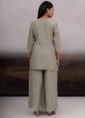 Grey matsya top and palazzo 5