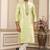Men's pista  straight kurta with plain banarasi art silk and without lining