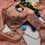 Peach gold crunchy with thread and hand work saree with blouse
