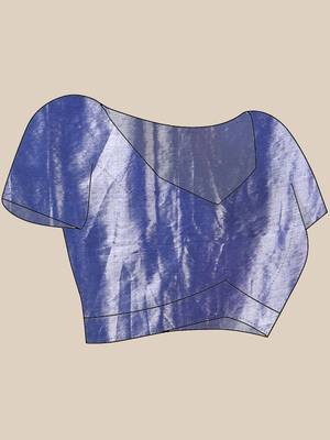 Desh bidesh cotton silk handloom saree, tissue silk with blouse piece saree with blouse piece 5