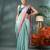 Desh bidesh cotton silk handloom saree, tissue silk with blouse piece saree with blouse piece