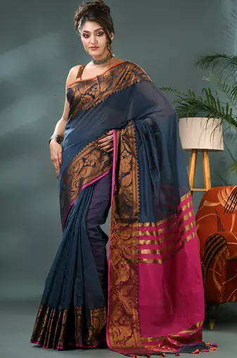 cotton silk banarasi  sarees, pure silk kanjivaram cotton saree with blouse piece