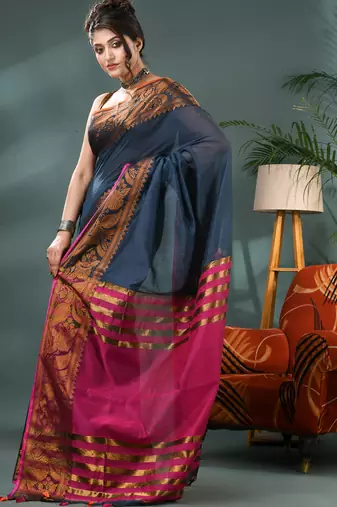 cotton silk banarasi  sarees, pure silk kanjivaram cotton saree with blouse piece