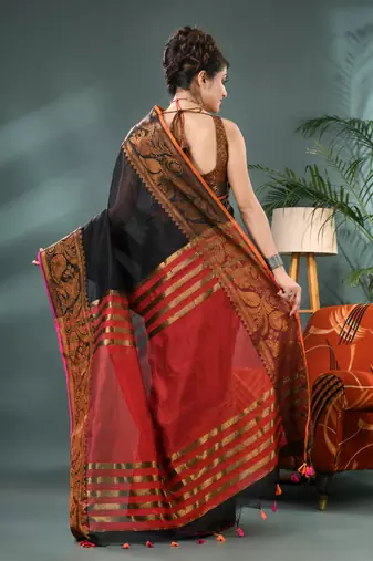 cotton silk banarasi  sarees, pure silk kanjivaram cotton saree with blouse piece