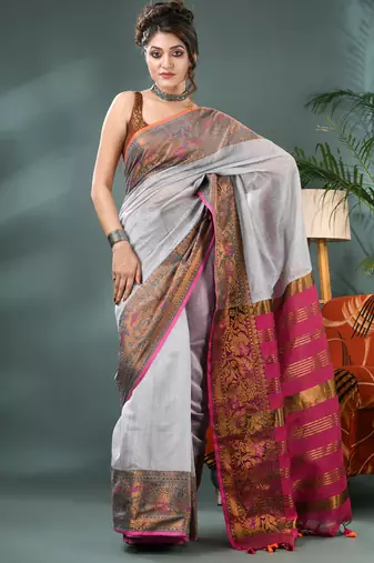 cotton silk banarasi sarees,silk kanjivaram handloom cotton saree with blouse piece