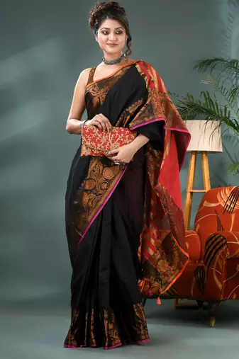 cotton silk banarasi  sarees, pure silk kanjivaram cotton saree with blouse piece