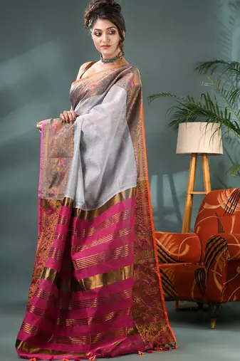 cotton silk banarasi sarees,silk kanjivaram handloom cotton saree with blouse piece