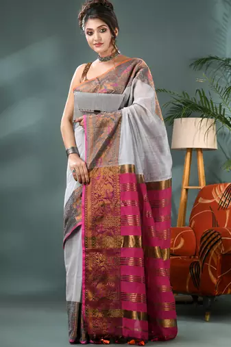 cotton silk banarasi sarees,silk kanjivaram handloom cotton saree with blouse piece
