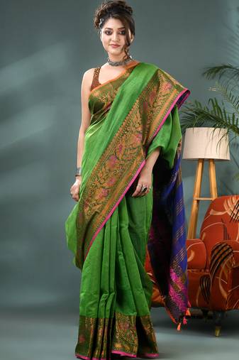cotton silk banarasi sarees,silk kanjivaram handloom cotton saree with blouse piece