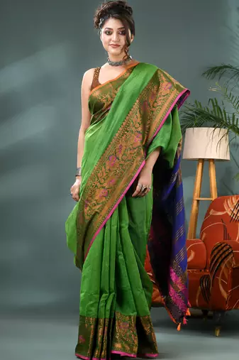cotton silk banarasi sarees,silk kanjivaram handloom cotton saree with blouse piece