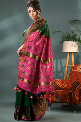 cotton silk banarasi sarees,silk kanjivaram handloom cotton saree with blouse piece