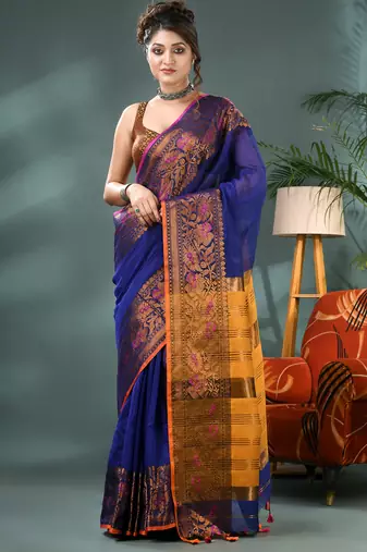 cotton silk banarasi sarees,silk kanjivaram handloom cotton saree with blouse piece