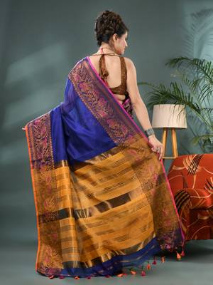 cotton silk banarasi sarees,silk kanjivaram handloom cotton saree with blouse piece 2