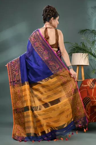 cotton silk banarasi sarees,silk kanjivaram handloom cotton saree with blouse piece
