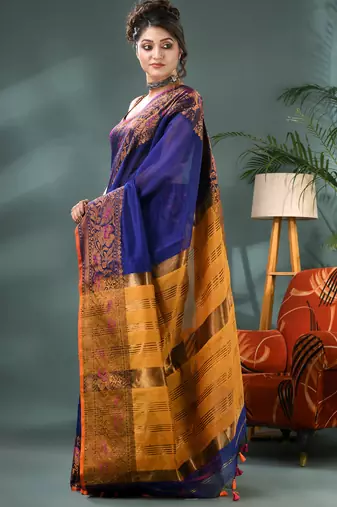 cotton silk banarasi sarees,silk kanjivaram handloom cotton saree with blouse piece
