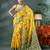 yellow resham dhakai jamdani saree, soft silk pure handloom cotton saree
