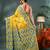 yellow resham dhakai jamdani saree, soft silk pure handloom cotton saree