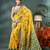 yellow resham dhakai jamdani saree, soft silk pure handloom cotton saree
