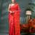 red resham dhakai jamdani saree, soft silk pure handloom cotton saree