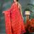 red resham dhakai jamdani saree, soft silk pure handloom cotton saree