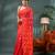 red resham dhakai jamdani saree, soft silk pure handloom cotton saree