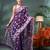 purple resham dhakai jamdani saree, soft silk pure handloom cotton saree