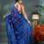 blue resham dhakai jamdani saree, soft silk pure handloom cotton saree