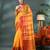 red cotton handloom sarees with zari temple design tant saree