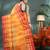red cotton handloom sarees with zari temple design tant saree